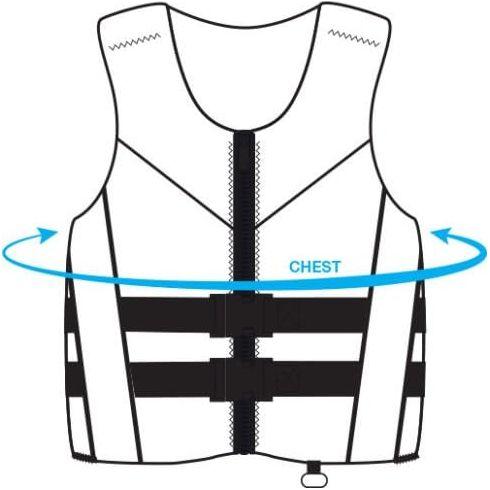 Yamaha Men's Neoprene Two-Buckle PFD Life Jacket Vest