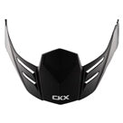 CKX Peak For Mission Carbon Fiber Helmet Solid Matte Black w/White CKX Logo