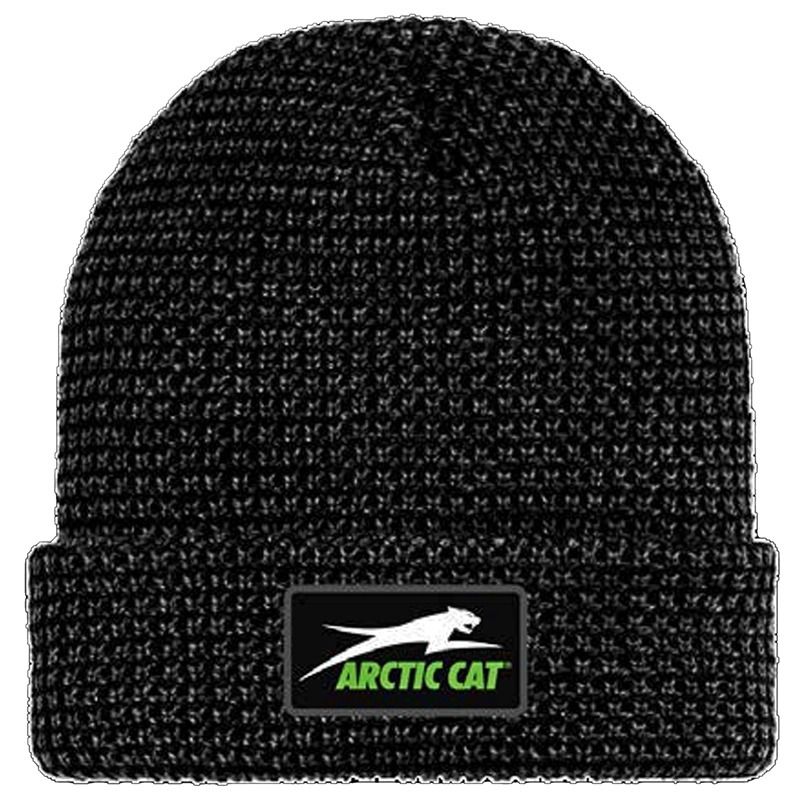 Arctic Cat Adult Waffle Knit Beanie - Black