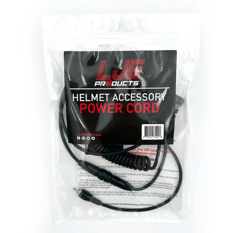 LJE Helmet Power Cord - LJE-HAPC-10