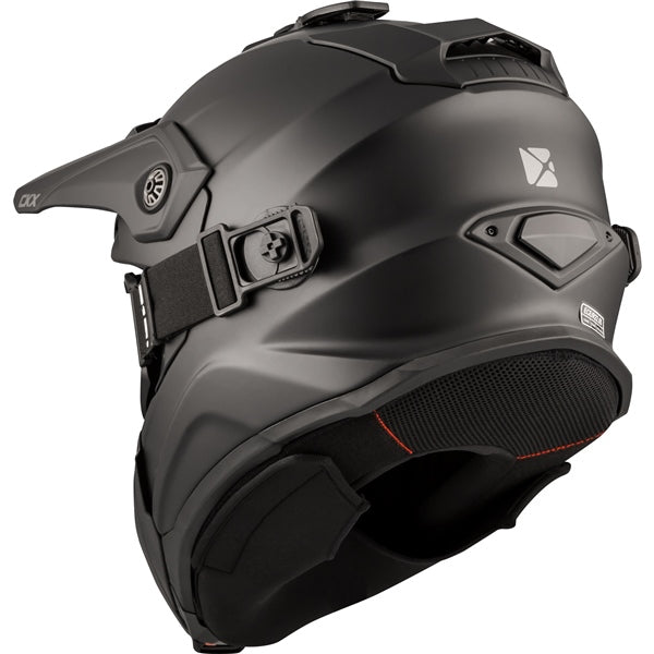 CKX Titan Matte Black Original Helmet - Trail and Backcountry - Included 210° Goggles