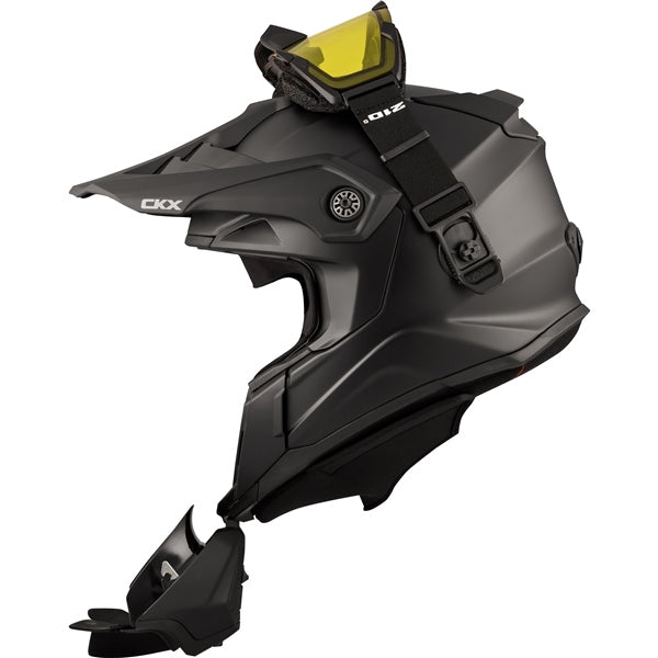 CKX Titan Matte Black Original Helmet - Trail and Backcountry - Included 210° Goggles