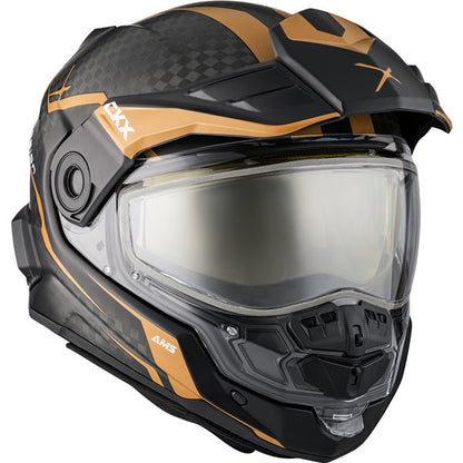 CKX Mission AMS Carbon Fury Snowmobile Helmet w/ Electric Shield