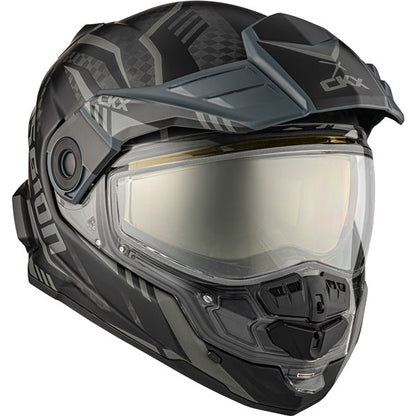 CKX Mission AMS Carbon Code Snowmobile Helmet w/ Electric Shield