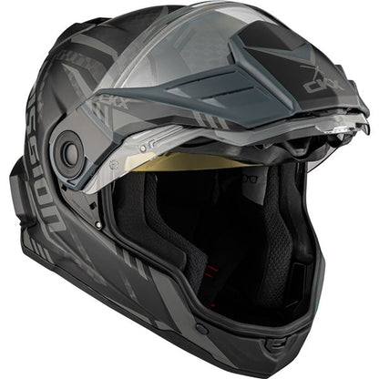 CKX Mission AMS Carbon Code Snowmobile Helmet w/ Electric Shield