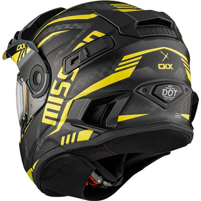 CKX Mission AMS Carbon Code Snowmobile Helmet w/ Electric Shield