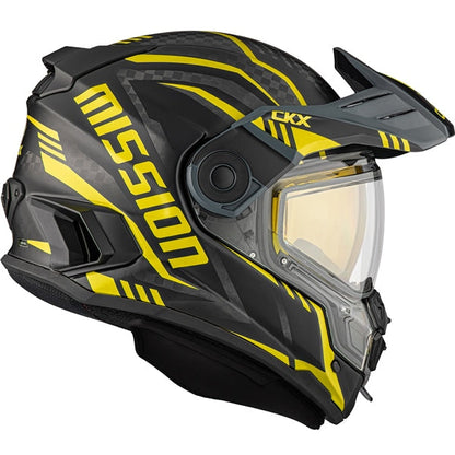 CKX Mission AMS Carbon Code Snowmobile Helmet w/ Electric Shield