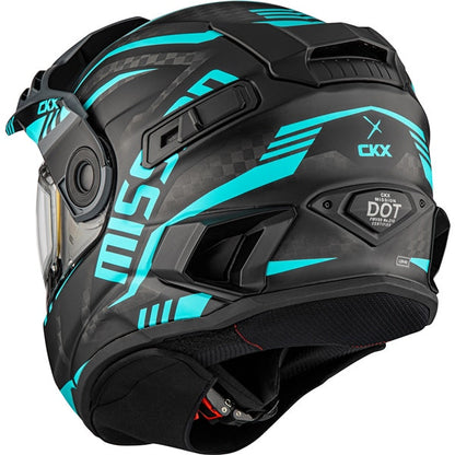 CKX Mission AMS Carbon Code Snowmobile Helmet w/ Electric Shield