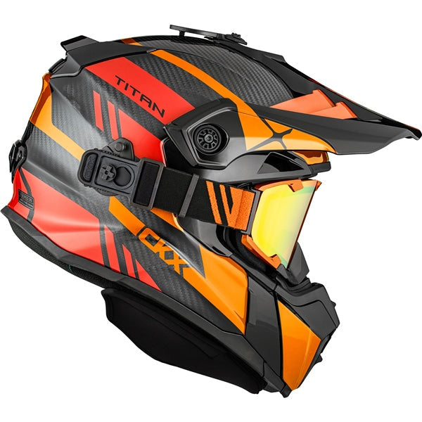 CKX Titan Trak Original Carbon Helmet - Trail and Backcountry - Included 210° Goggles