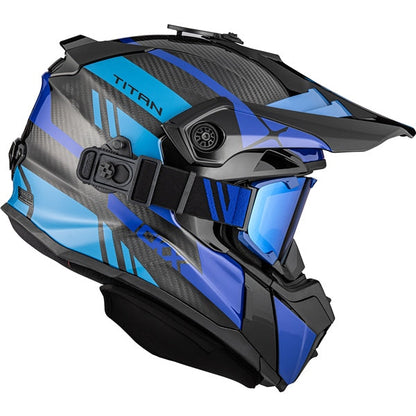 CKX Titan Trak Original Carbon Helmet - Trail and Backcountry - Included 210° Goggles