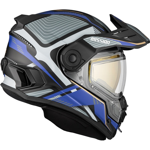 electric blue motorcycle helmet CKX Mission Verve Helmet, Matte Blue / M / Electric