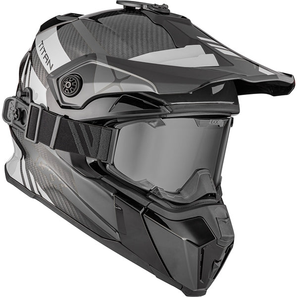 CKX Titan Trak Original Carbon Helmet - Trail and Backcountry - Included 210° Goggles