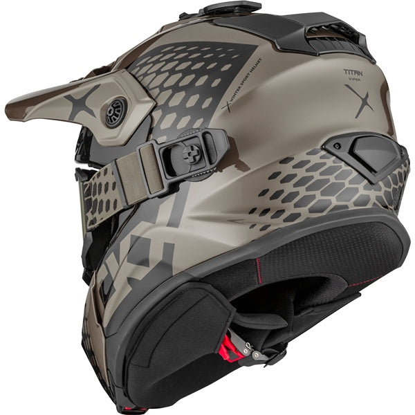CKX Titan Viper Helmet, Black/Camel / M