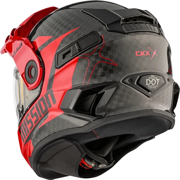 CKX Mission AMS Carbon Alaska Snowmobile Helmet w/ Electric Shield