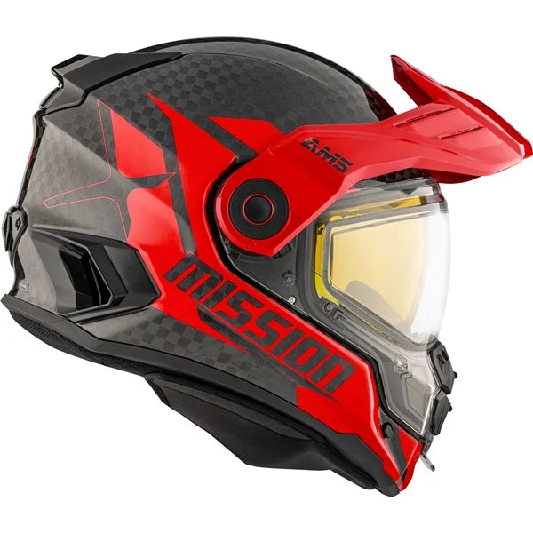 CKX Mission AMS Carbon Alaska Snowmobile Helmet w/ Electric Shield