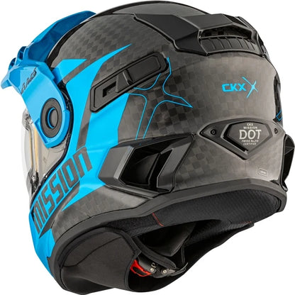 CKX Mission AMS Carbon Alaska Snowmobile Helmet w/ Electric Shield