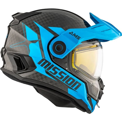 CKX Mission AMS Carbon Alaska Snowmobile Helmet w/ Electric Shield