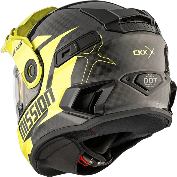 CKX Mission AMS Carbon Alaska Snowmobile Helmet w/ Electric Shield