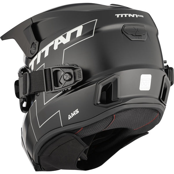 CKX Titan AMS Matte Black Helmet - Included Apex Goggle