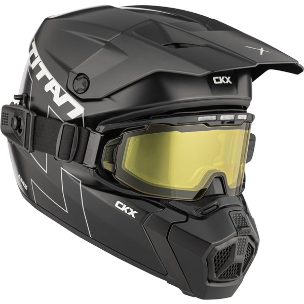 CKX Titan AMS Matte Black Helmet - Included Apex Goggle