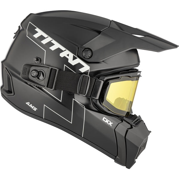 CKX Titan AMS Matte Black Helmet - Included Apex Goggle
