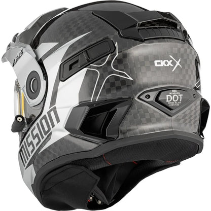 CKX Mission AMS Carbon Alaska Snowmobile Helmet w/ Electric Shield
