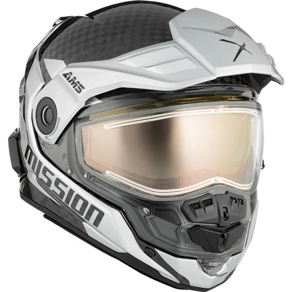 CKX Mission AMS Carbon Alaska Snowmobile Helmet w/ Electric Shield