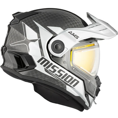 CKX Mission AMS Carbon Alaska Snowmobile Helmet w/ Electric Shield