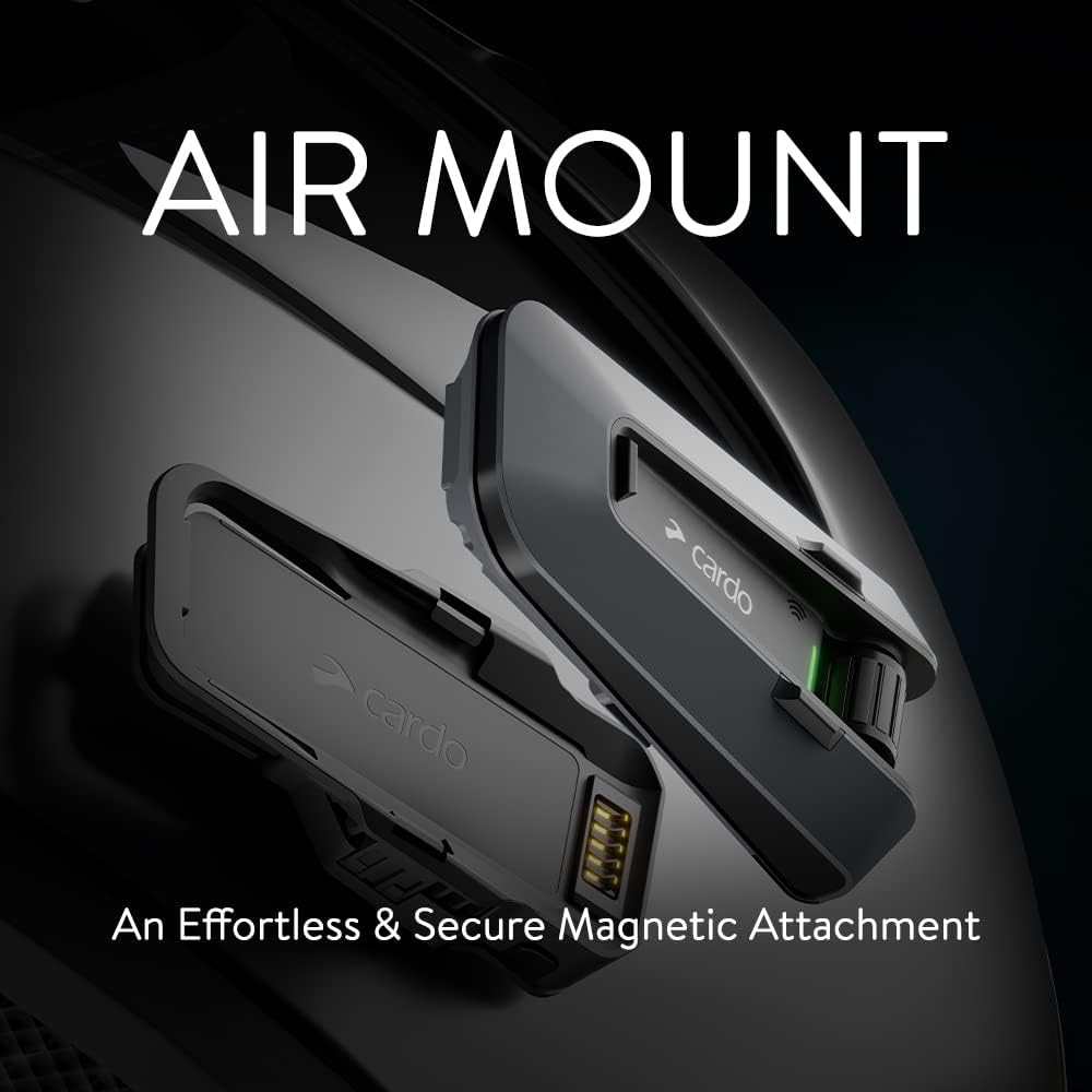 Cardo PACKTALK Edge Snowmobile/Motorcycle Bluetooth Communication System Headset Intercom