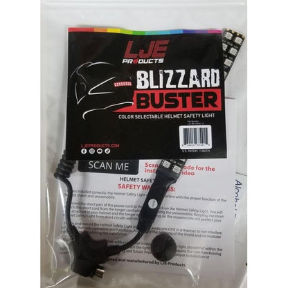 LJE Blizzard Buster - Color Selectable Snowmobile Helmet Safety Light