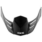 CKX Peak For Mission Carbon Fiber Helmet Solid Matte Black w/White CKX Logo