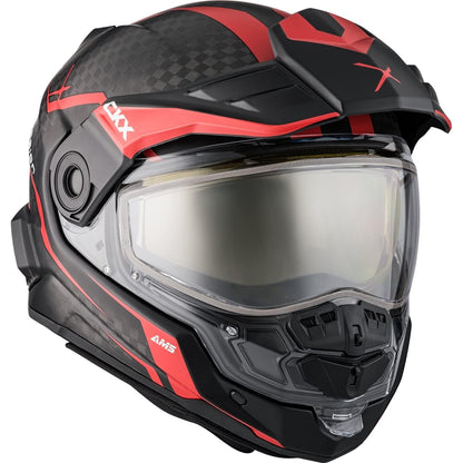 CKX Mission AMS Carbon Fury Snowmobile Helmet w/ Electric Shield