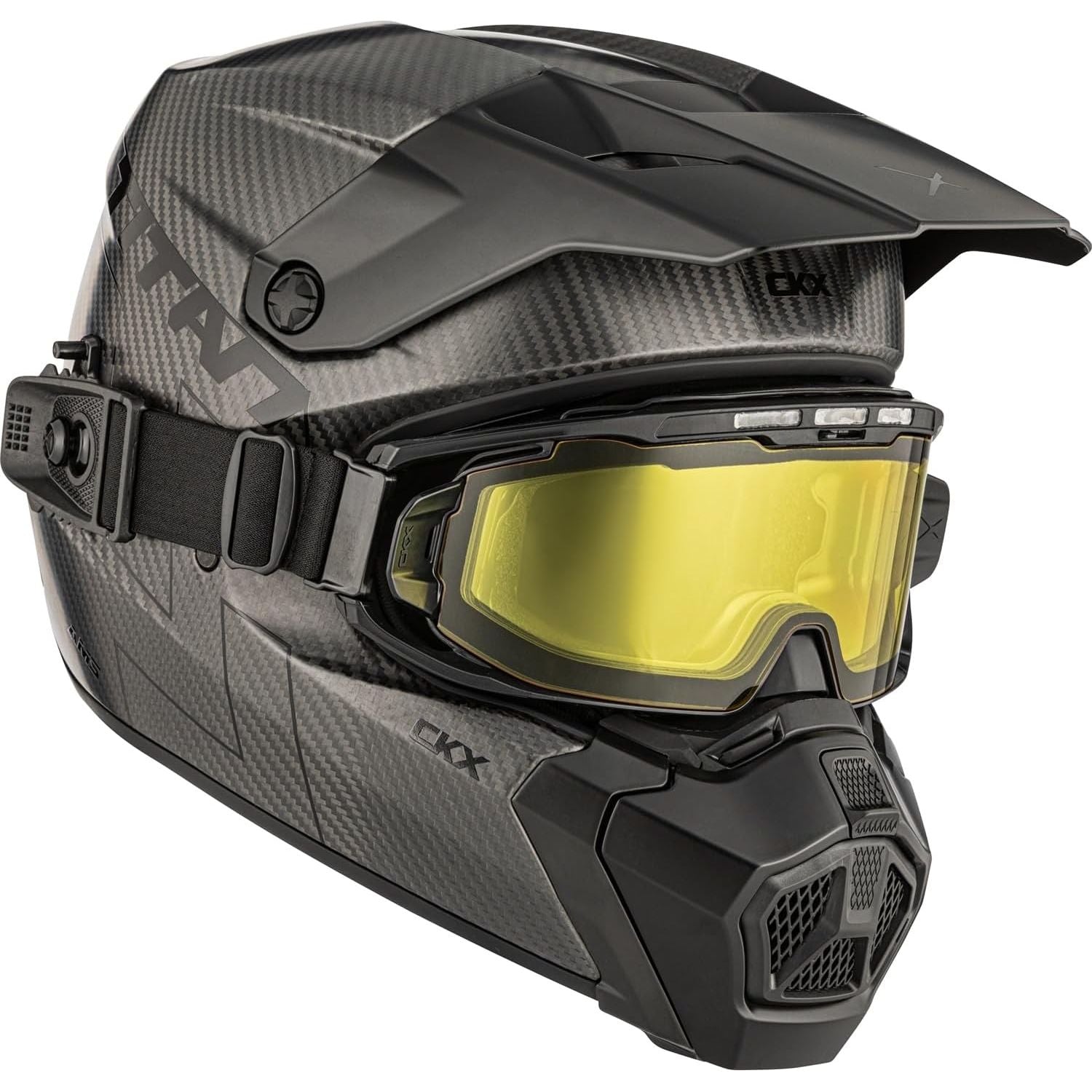 CKX Titan AMS Helmet With Apex Electric Goggle 2XL / Matte Carbon