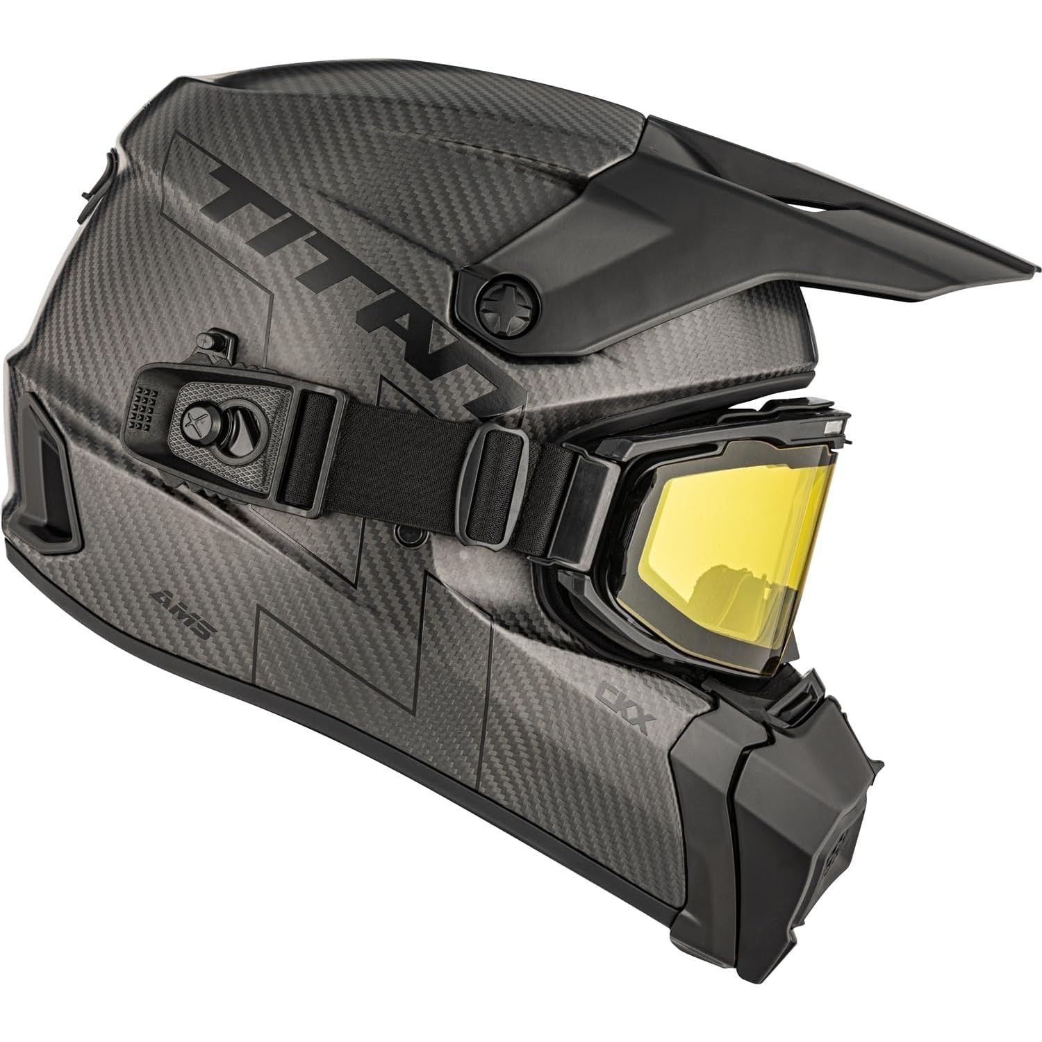 CKX Titan AMS Helmet With Apex Electric Goggle XL / Matte Carbon CKX Titan AMS Helmet With Apex Electric Goggle XL / Matte Carbon