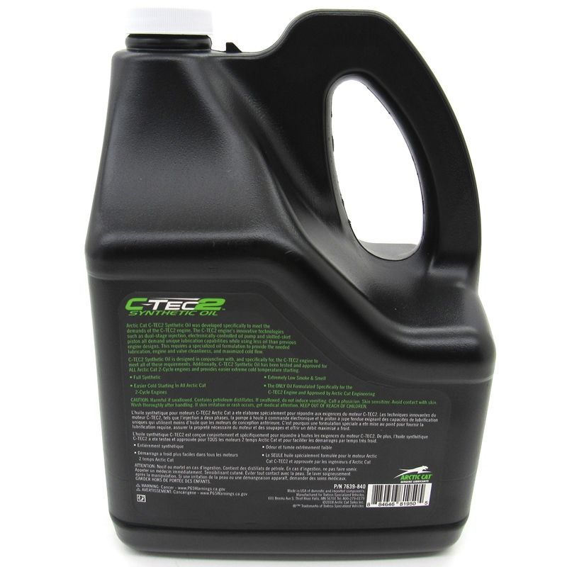 Arctic Cat 2-Cycle C-TEC2 Synthetic Injection Oil 1 Gallon - M XF ZR 6000 8000 858