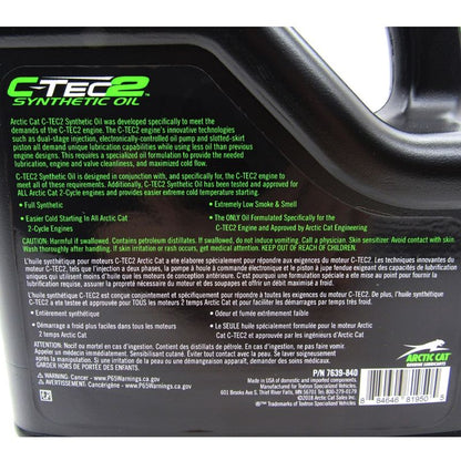 Arctic Cat 2-Cycle C-TEC2 Synthetic Injection Oil 1 Gallon - M XF ZR 6000 8000 858