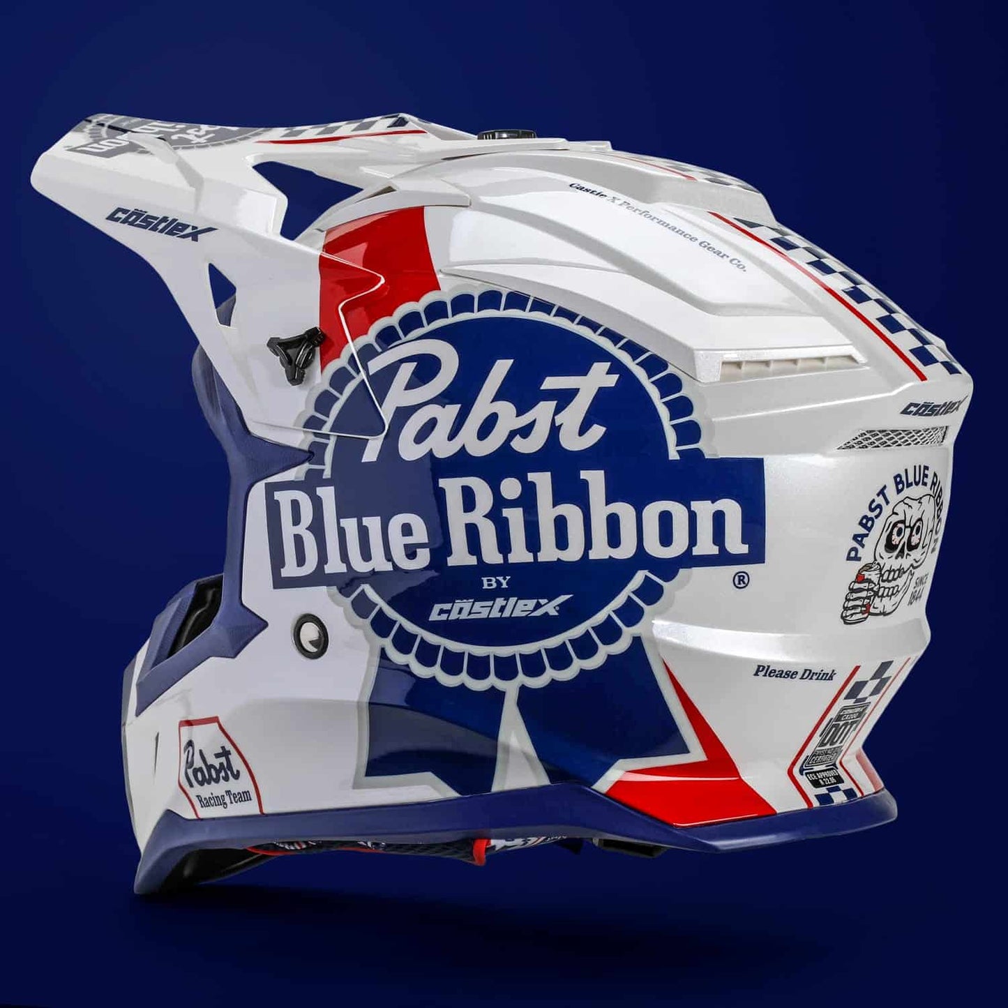 Castle X Pabst Blue Ribbon CX200 MX Helmet