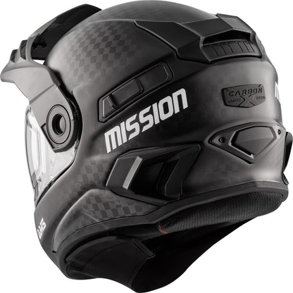 CKX Mission AMS Carbon Fiber Snowmobile Helmet w/ Electric Shield