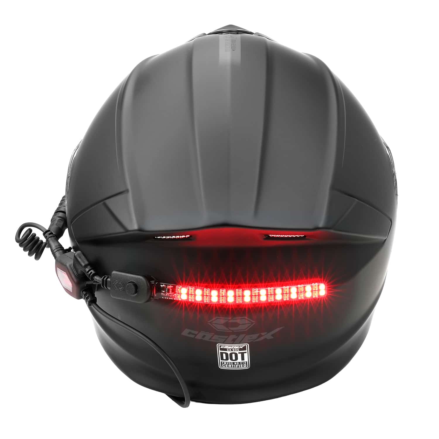 bike helmet with led lgiths Castle X Illuminator LED Helmet Light Kit