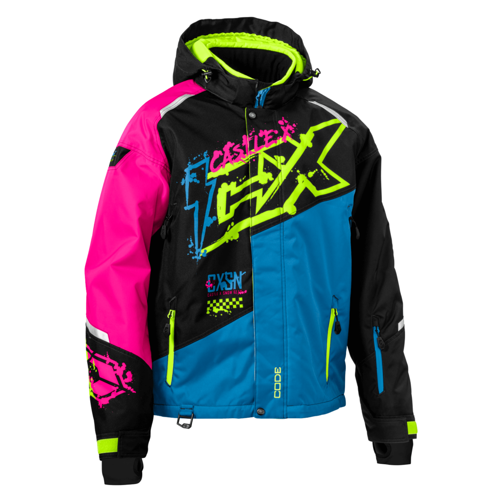 Process Blue/Pink Glo/Hi-Vis / 3X