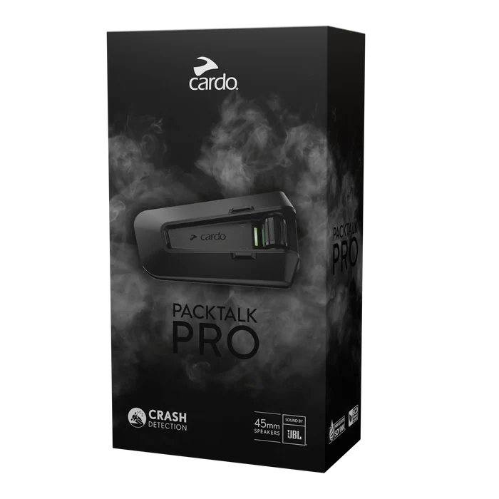 Cardo PACKTALK Pro Snowmobile/Motorcycle Bluetooth Communication System Headset Intercom