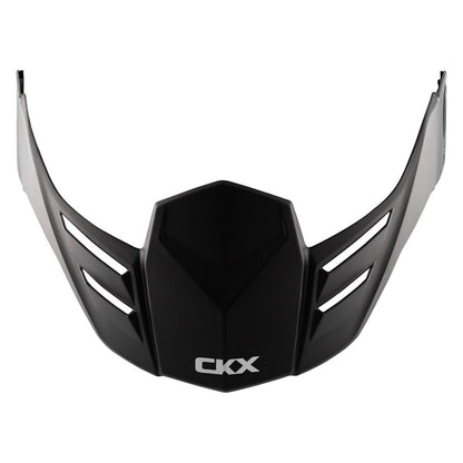 CKX Peak For Mission Helmet Solid Matte Black w/Silver CKX Logo