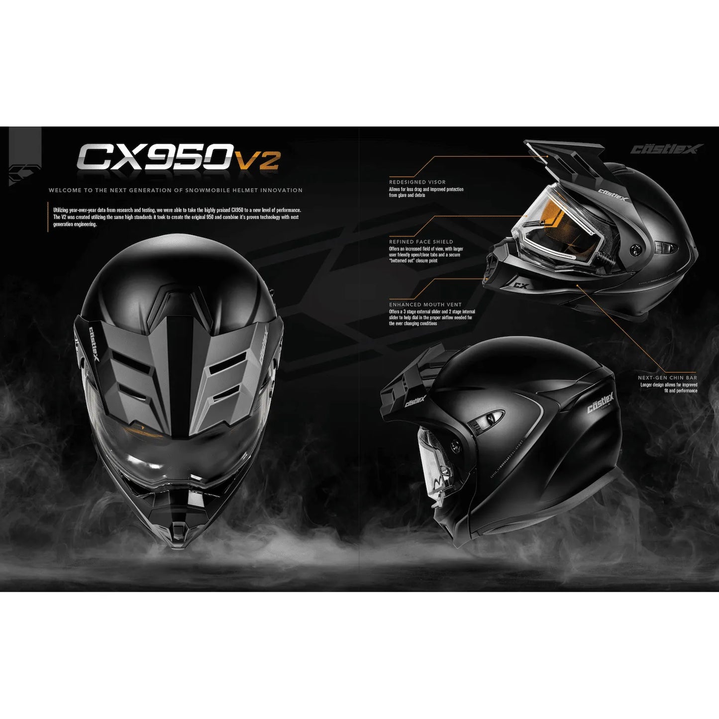 Castle X CX950 V2 Wake Electric Modular Helmet