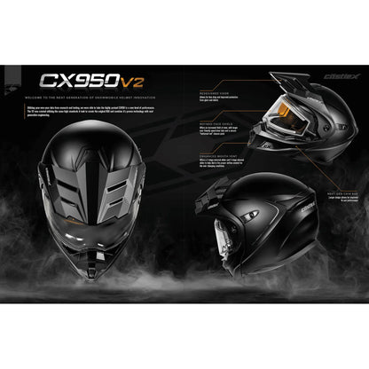 Castle X CX950 V2 Wake Electric Modular Helmet