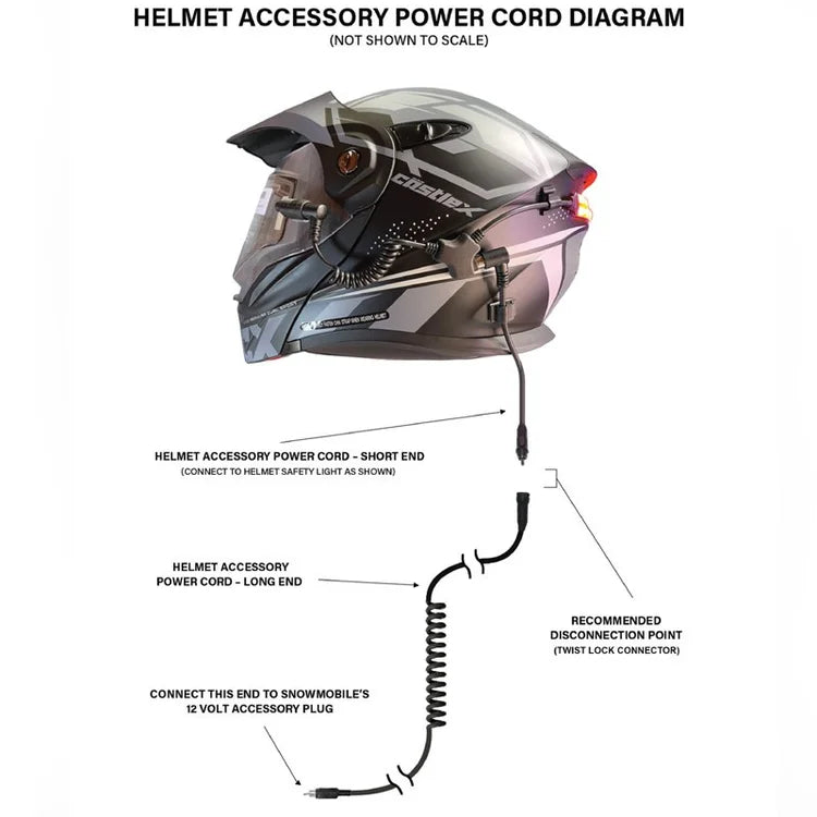 LJE Helmet Power Cord - LJE-HAPC-10